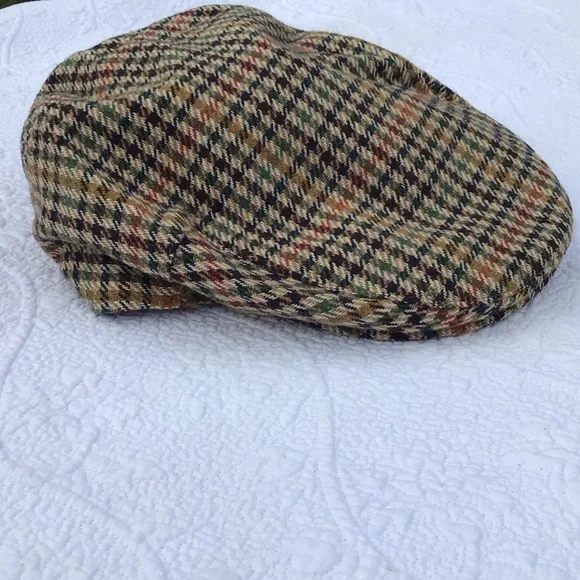Barbour Multicolor Wool Tweed Men’s Cap 7 1/2 - Picture 1 of 11